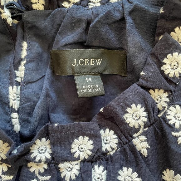 J. Crew Navy and White Midi Dress - Picture 3 of 6